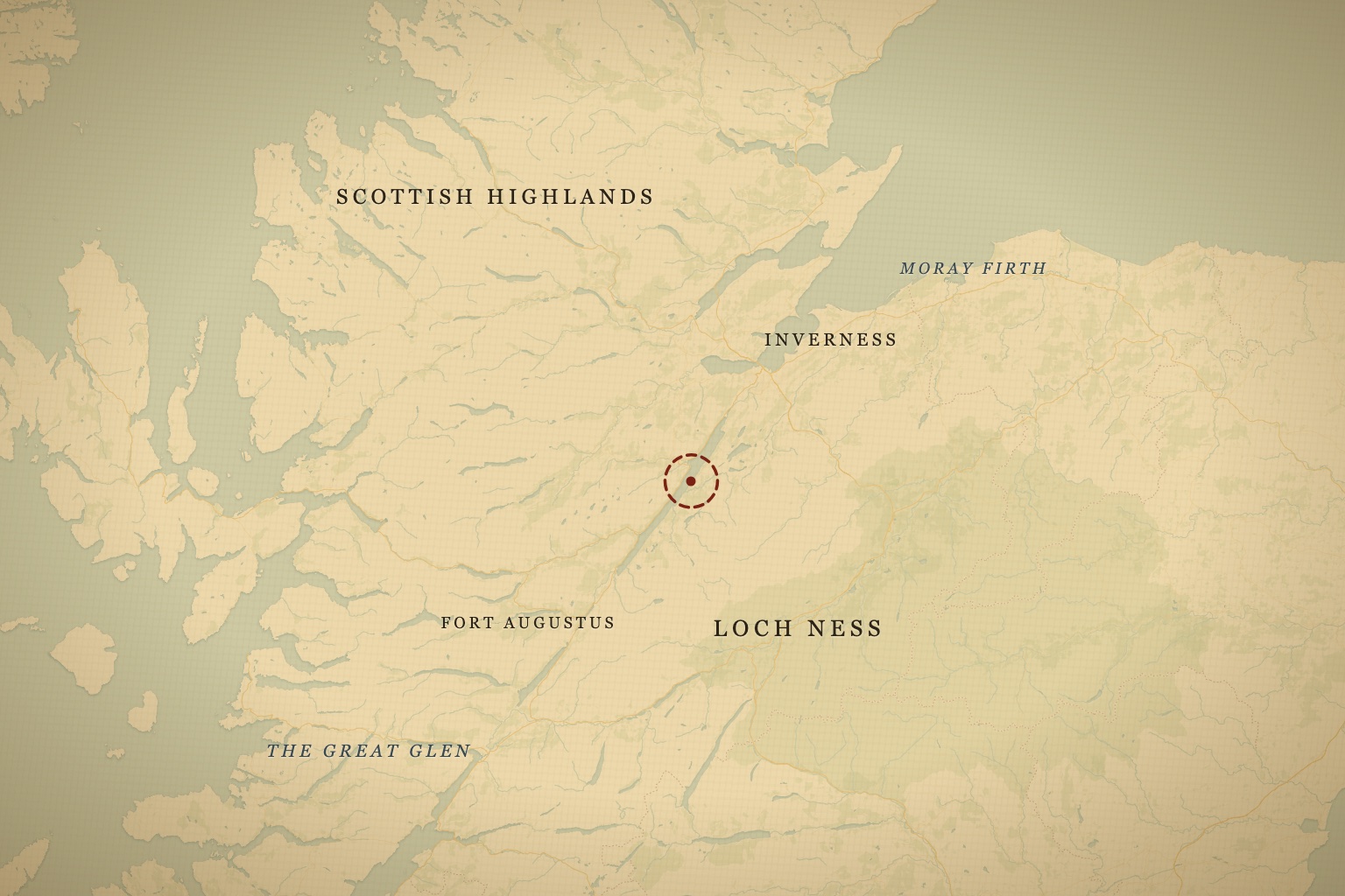 Loch Ness runs along the Great Glen southwest of Inverness in the Scottish Highlands. Map data © OpenStreetMap contributors, tiles © CARTO.